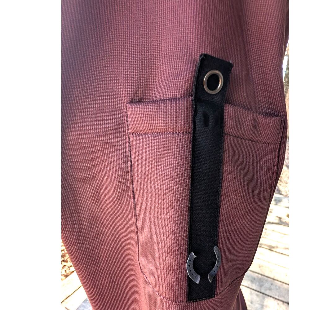 Kerrits Small Burgandy Wine Fleece Lined 1/4 Zip Equestrian Wear - Picture 10 of 11